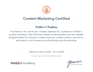 hubspot-certificate-prithvi